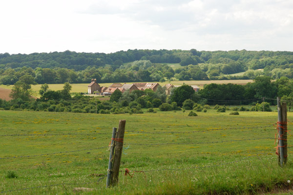 Panoramic view across the Essex countryside