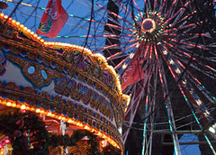 Funfair at the Scott Monument