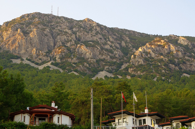 last rays on the peaks