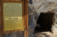 rock tombs sign