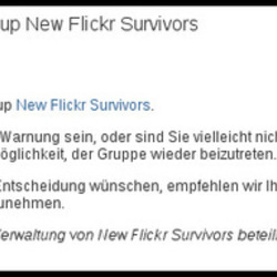 You are removed from the group New Flickr Survivors
