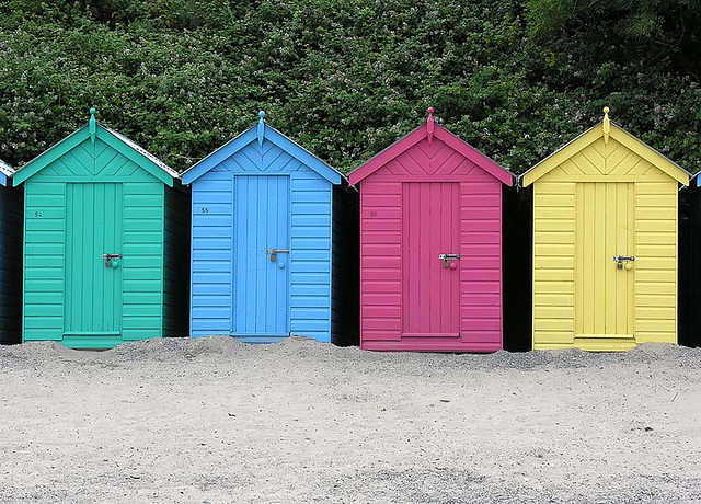 Beach huts