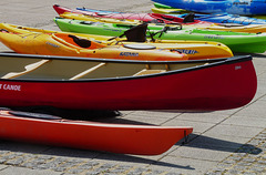 Exeter Quay- Colourful Canoes