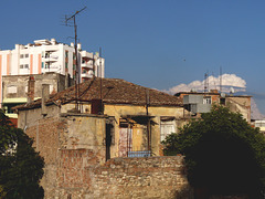 Durresi- House on the Rim of the Roman Amphitheatre