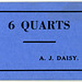 6 Quarts, A. J. Daisy