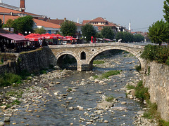 Prizren- River Bistrica and Ottoman Bridge