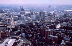 The City, from the Barbican Oct 1977
