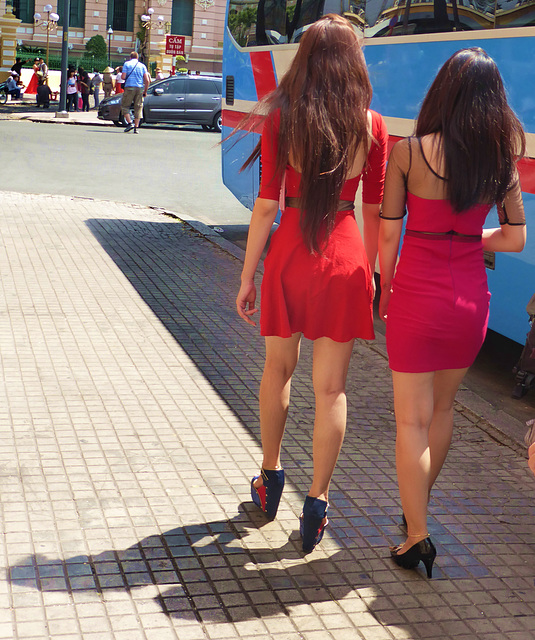 Ladies in red