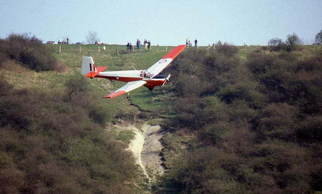 Powered Glider on Approach (Engine Off)