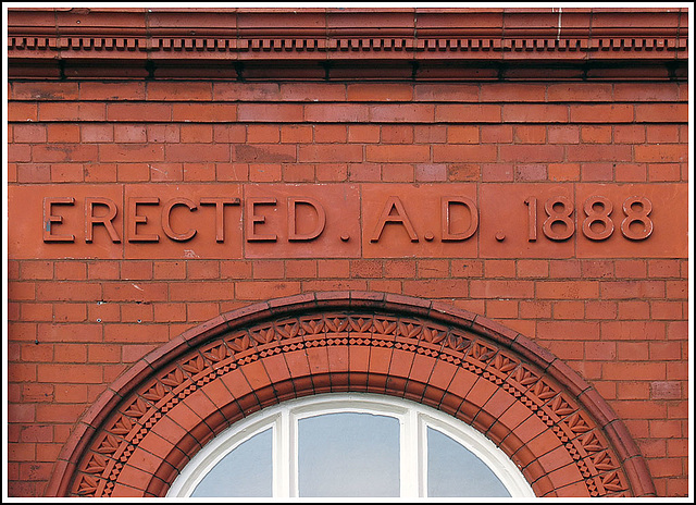 Winsford Free Library detail 1