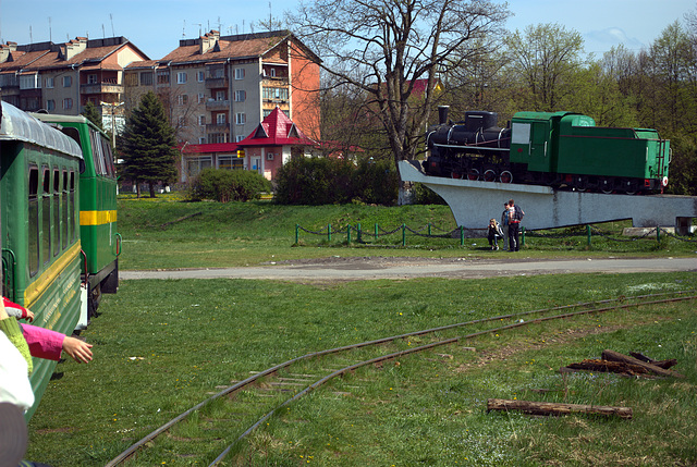 Wyhoda. Karpaten-Straßenbahn kehrt zur Basis zurück