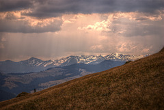 der Gebirgszug Pischkonja