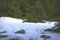 Der Schnee hat im Mai noch nicht geschmolzen