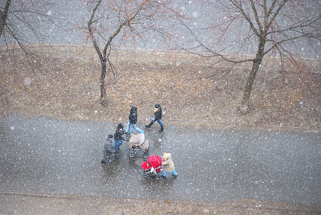 Der letzte Schnee im Frühjahr