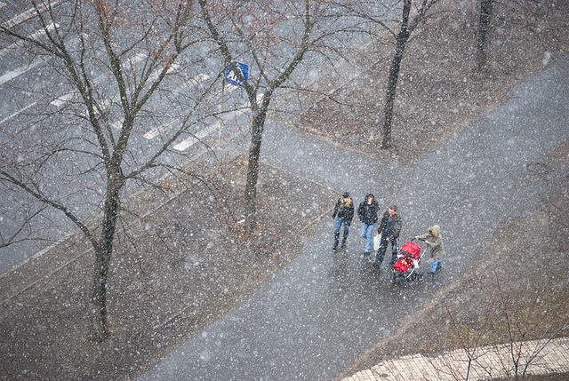 Der letzte Schnee im Frühjahr