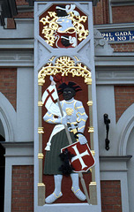 Riga- Effigy on the House of the Blackheads