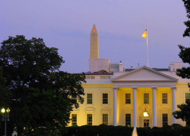 White House, evening