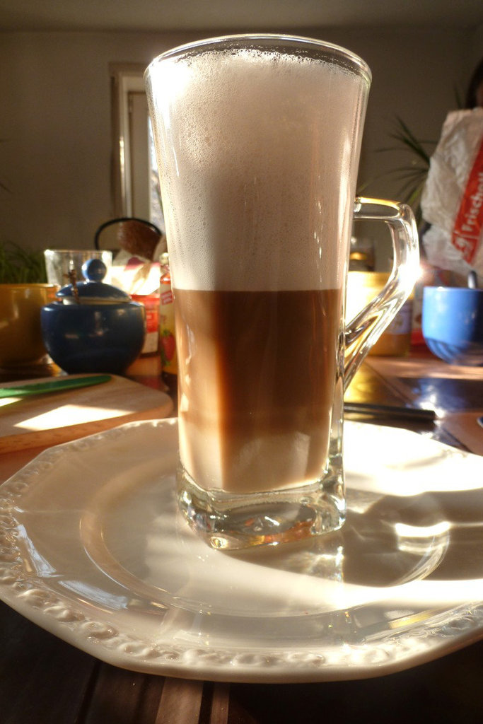 :-) Latte Macchiato am Morgen - matene Latte Macchiato :-)