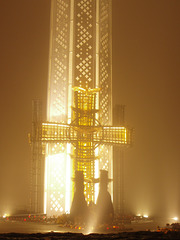 Holodomor Denkmal im Nebel