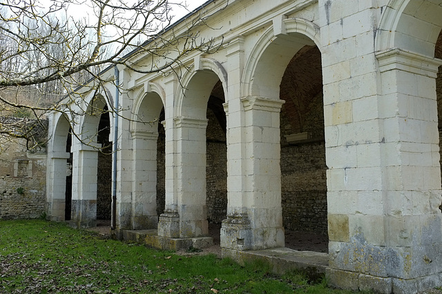 Vestiges du cloître de la Chartreuse du Liget