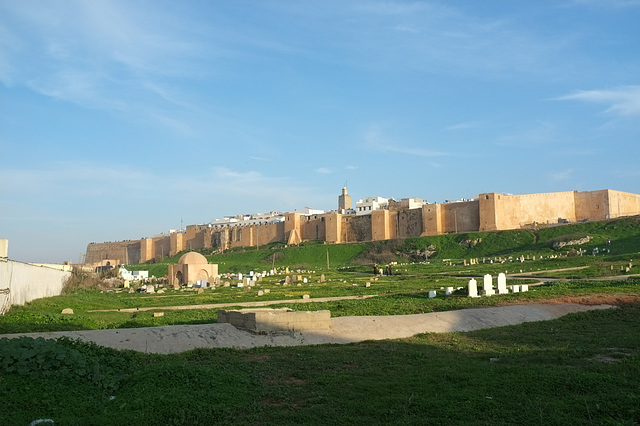 Fortifications et cimetière de la Kasbah des Oudayas à Rabat