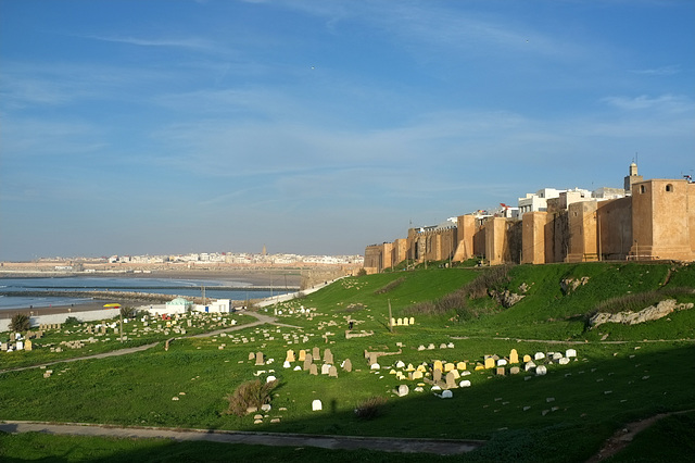 Fortifications et cimetière de la Kasbah des Oudayas à Rabat