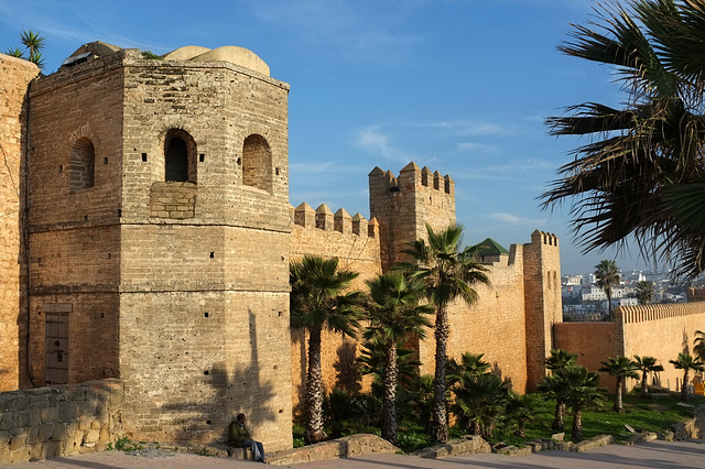 Remparts de la Kasbah des Oudayas à Rabat