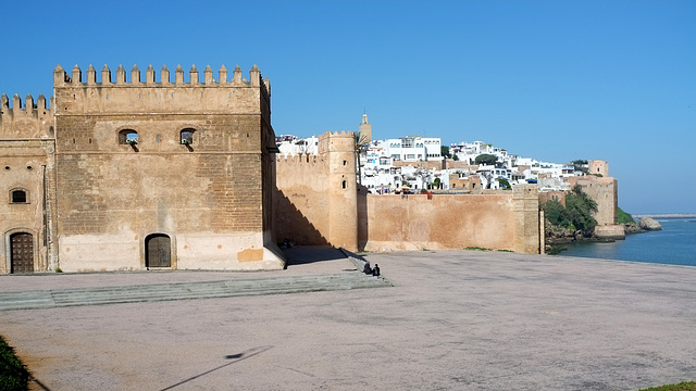 Les remparts de la Kasbah des Oudayas à Rabat