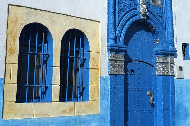 Une vieille maison (1337) de la Kasbah des Oudayas à Rabat