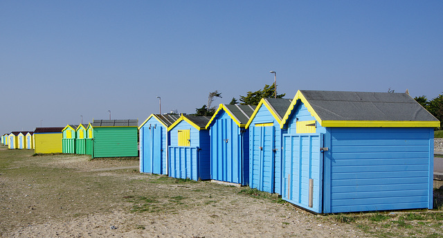 beach huts, Littlehampton