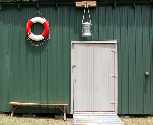 Boathouse door