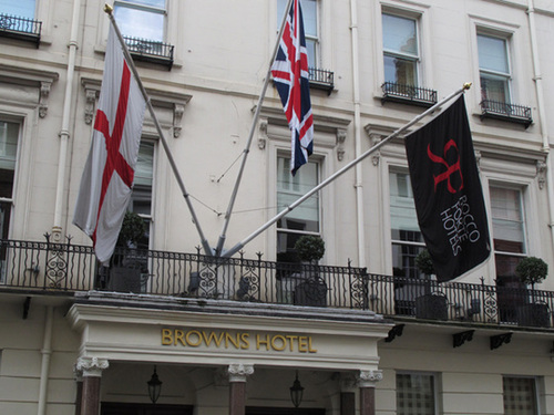 Browns Hotel flags