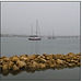 Sailboats in the Mist