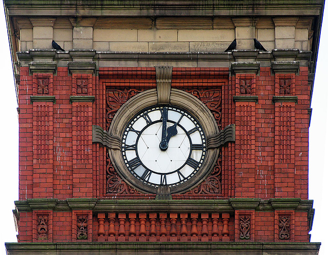 The town hall clock