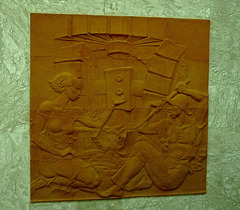 Korca Brewery- One of Several Terracotta Murals