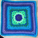 12-inch crocheted square for swap