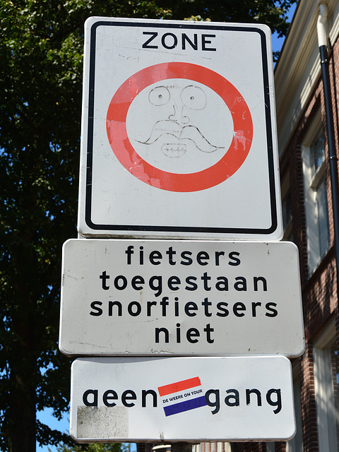 Alkmaar 2014 – No cyclists with a moustache