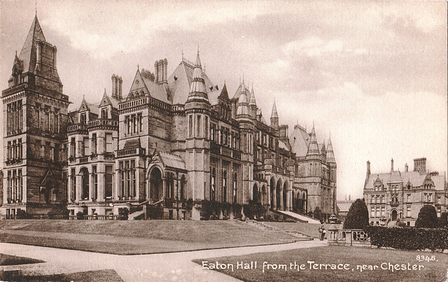 Eaton Hall, Chester (Demolished) - Garden Facade