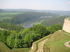 Blick zur Elbe von der Festung Königstein