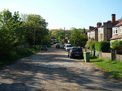 Unmade road in rural inner London