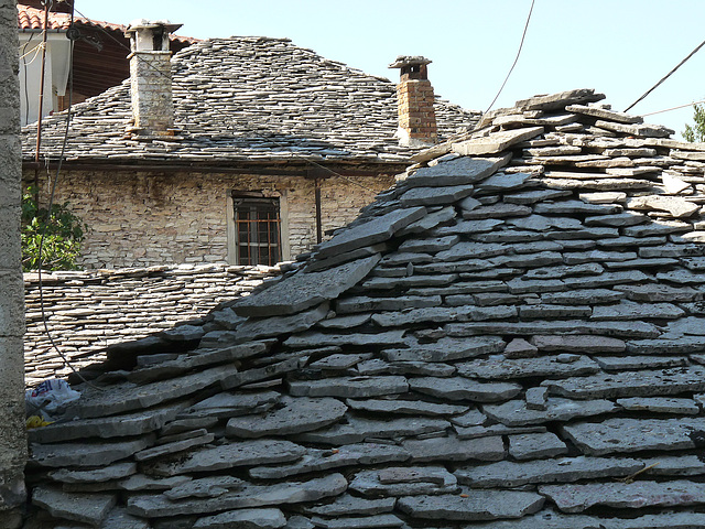 Gjirokastra- Patterns on a Roof