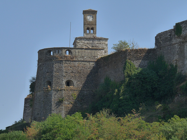 Gjirokastra- Castle Walls and Clocktower