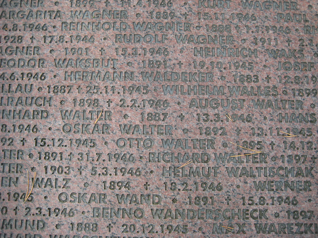 Halbe - Waldfriedhof NKWD - Opfer