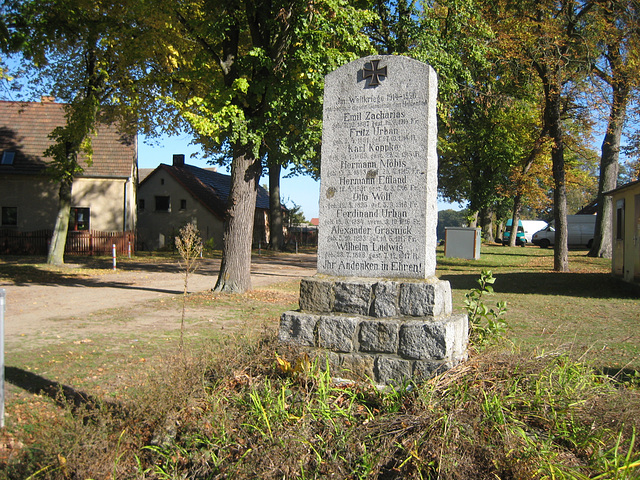 Denkmal 1.Weltkrieg - Waldeck