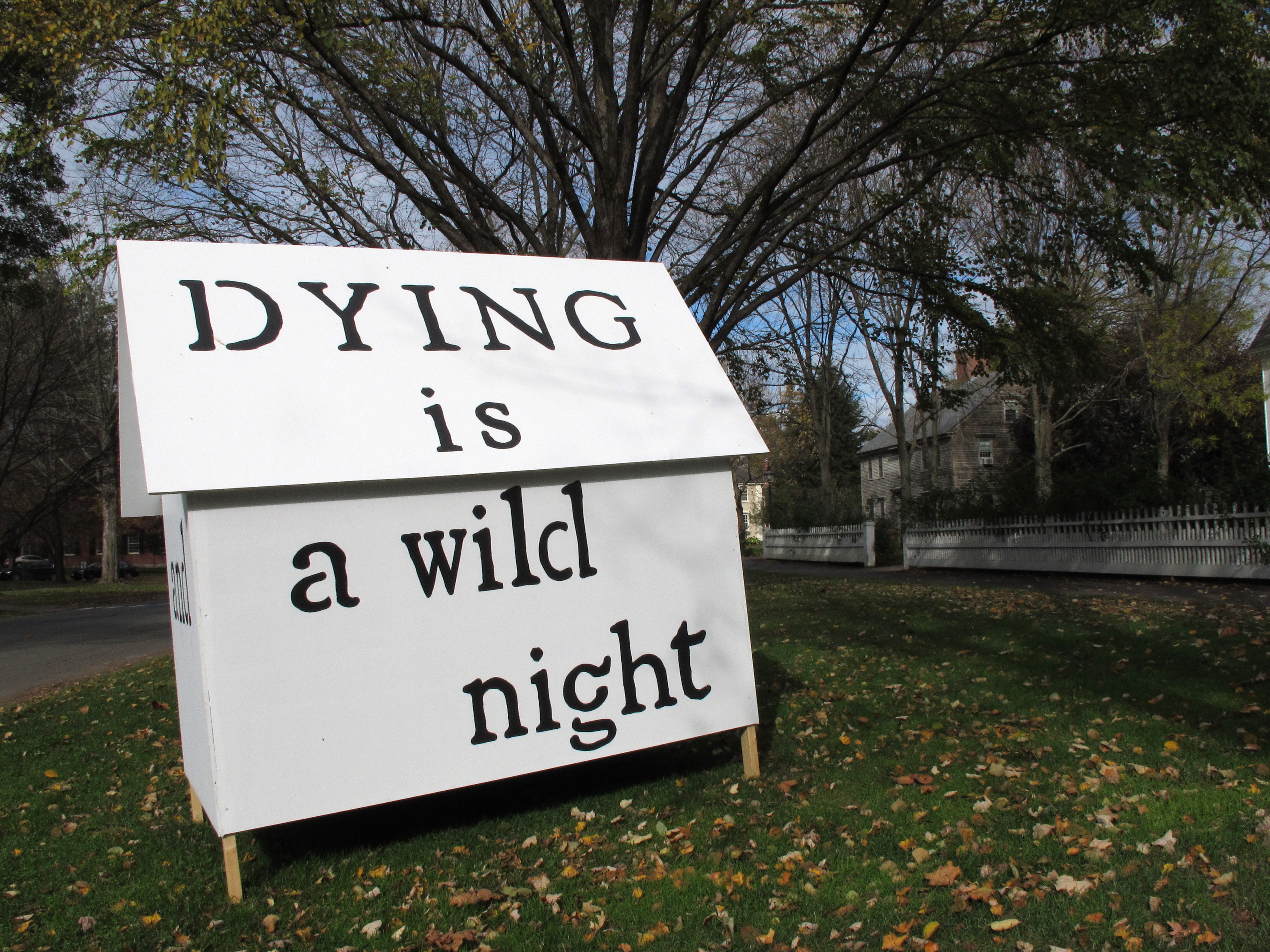 Dying is a wild night