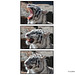 White Tiger Ending Yawn Close-up Triptych