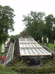 Peterhof -- Springbrunnen "Schachenberg"