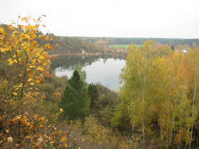 Sperenberg - Blick auf den 3.Tiefbau der Gipsbrüche