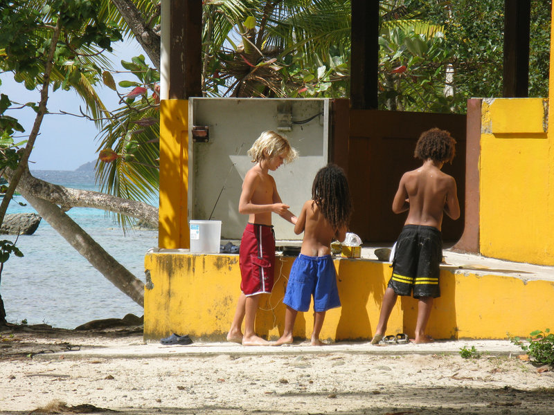 On Oppenheimer's beach