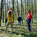 Ballspiel im Wald